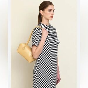 Zara black and white checkered  dress - women’s size medium